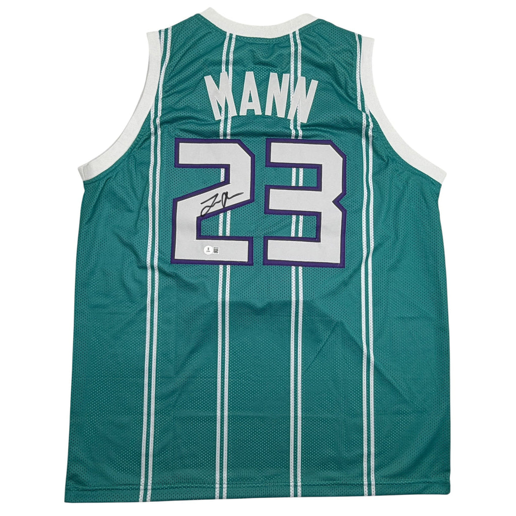 Autographed/Signed Tre Mann Charlotte Teal Basketball Jersey Beckett BAS COA