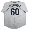 Autographed/Signed Garrett Cleavinger Tampa Bay White Baseball Jersey JSA COA