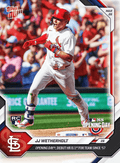 2026 Topps Now JJ Wetherholt #8 Opening Day, Debut Home Run is 1st for Team Since 1957 St Louis Cardinals Rookie RC Baseball Card