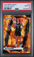 Graded 2024 Panini Prizm WNBA Caitlin Clark #145 Orange Ice Rookie RC Basketball Card PSA 10 Gem Mint