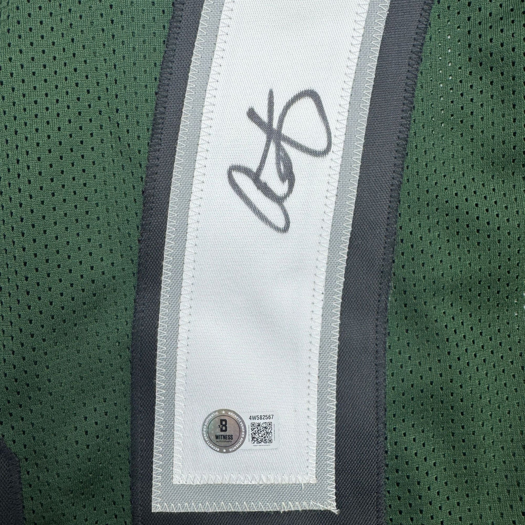 Autographed/Signed Alshon Jeffery Philadelphia Green Football Jersey Beckett BAS COA