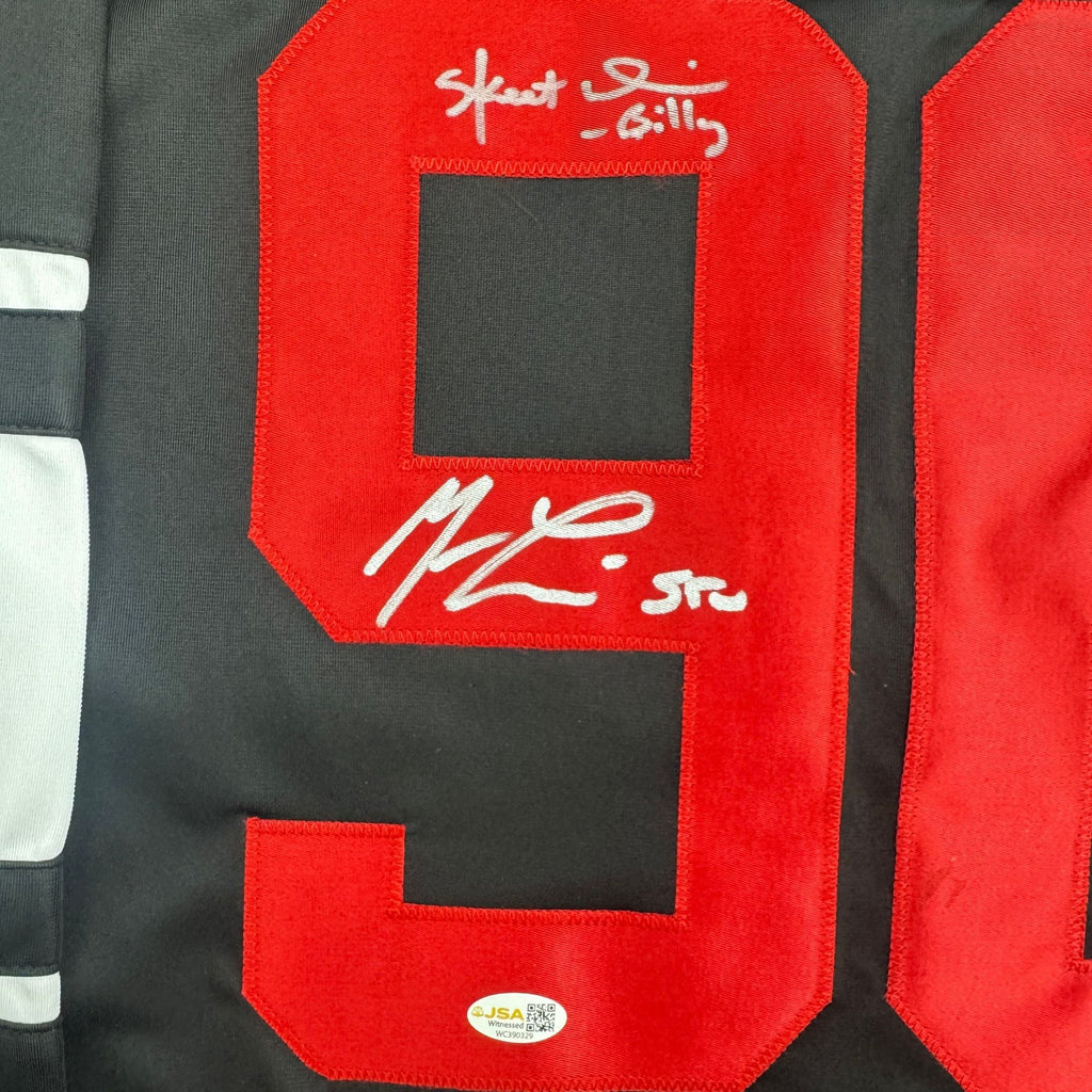 Autographed/Signed Skeet Ulrich & Matthew Lillard Dual Ghostface Scream Movie Jersey JSA COA