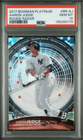 Graded 2017 Topps Bowman Platinum Aaron Judge #RRAJ Rookie Radar Rookie RC Baseball Card PSA 10 Gem Mint