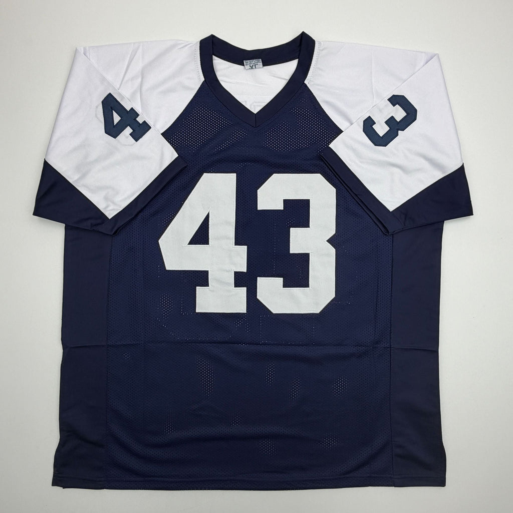 Autographed/Signed Cliff Harris Dallas Thanksgiving Day Football Jersey PSA/DNA COA