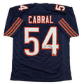 Autographed/Signed Brian Cabral Chicago Blue Football Jersey Beckett BAS COA