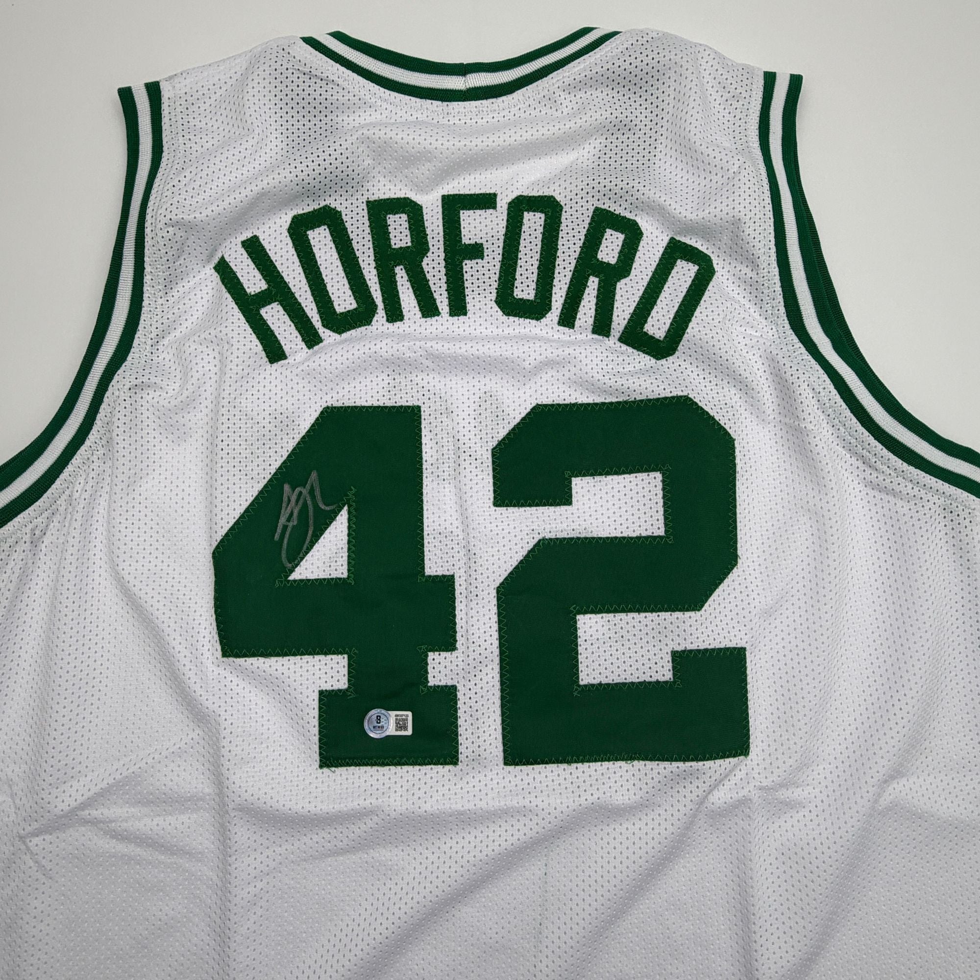 Autographed/Signed Al Horford Boston White Basketball Jersey Beckett BAS COA