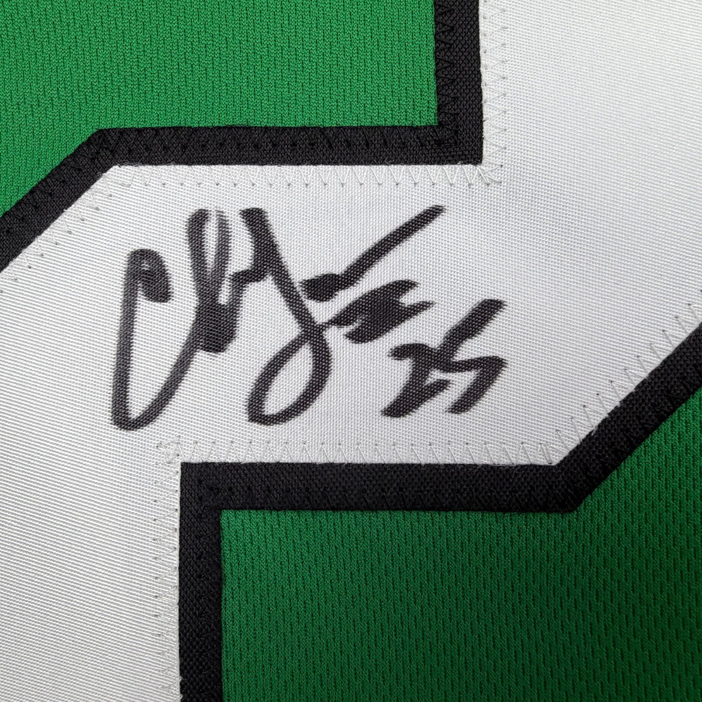 Autographed/Signed Charlie Garner Philadelphia Kelly Green Football Jersey Beckett BAS COA