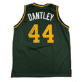 Autographed/Signed Adrian Dantley Notre Dame White College Basketball Jersey Beckett BAS COA