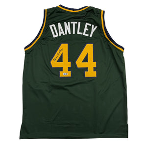 Autographed/Signed Adrian Dantley Notre Dame White College Basketball Jersey Beckett BAS COA