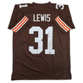 Autographed/Signed Jamal Lewis Cleveland Brown Football Jersey Beckett BAS COA