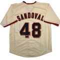 Autographed/Signed Pablo Sandoval San Francisco Cream Baseball Jersey Beckett BAS COA