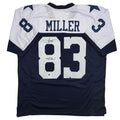 Autographed/Signed Anthony Miller Dallas Thanksgiving Day Football Jersey JSA COA