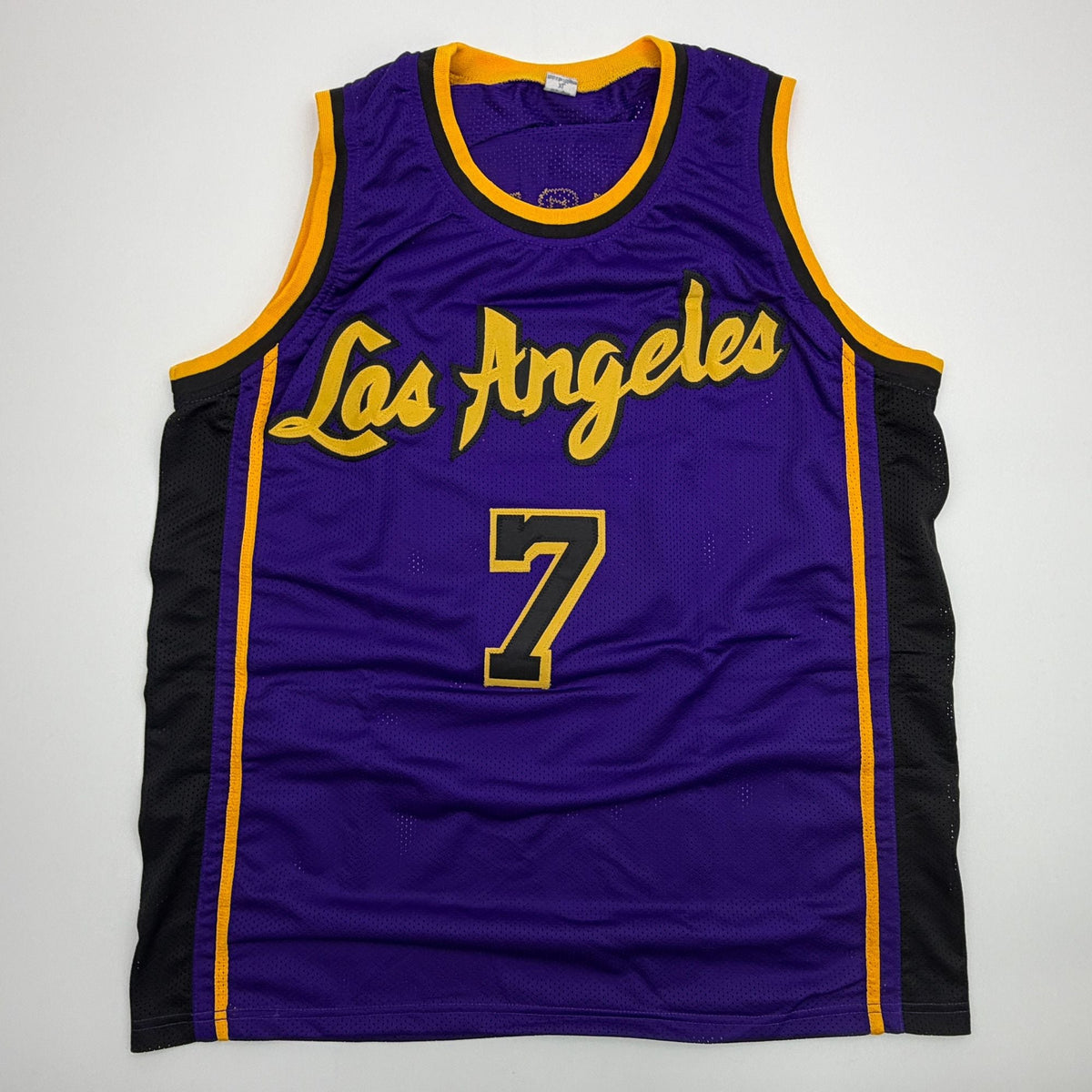 Autographed/Signed Gabe Vincent Los Angeles Purple Basketball Jersey Beckett BAS COA
