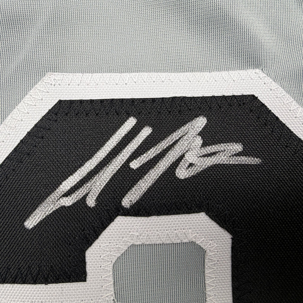 Autographed/Signed Colson Montgomery Chicago Grey Baseball Jersey Beckett BAS COA