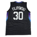 Autographed/Signed Kyle Filipowski Utah Black Basketball Jersey Beckett BAS COA