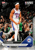 2025 Topps Now VJ Edgecombe #289 Youngest Guard Ever with 20+ Points in Game 7 Performance Philadelphia 76ers Rookie RC Basketball Card