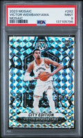 Graded 2023 Panini Mosaic Victor Wembanyama #282 Mosaic Rookie RC Basketball Card PSA 9 Mint
