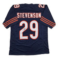 Autographed/Signed Tyrique Stevenson Chicago Blue Football Jersey JSA COA