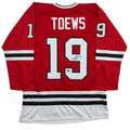 Autographed/Signed Jonathan Toews Chicago Red Hockey Jersey Beckett BAS COA