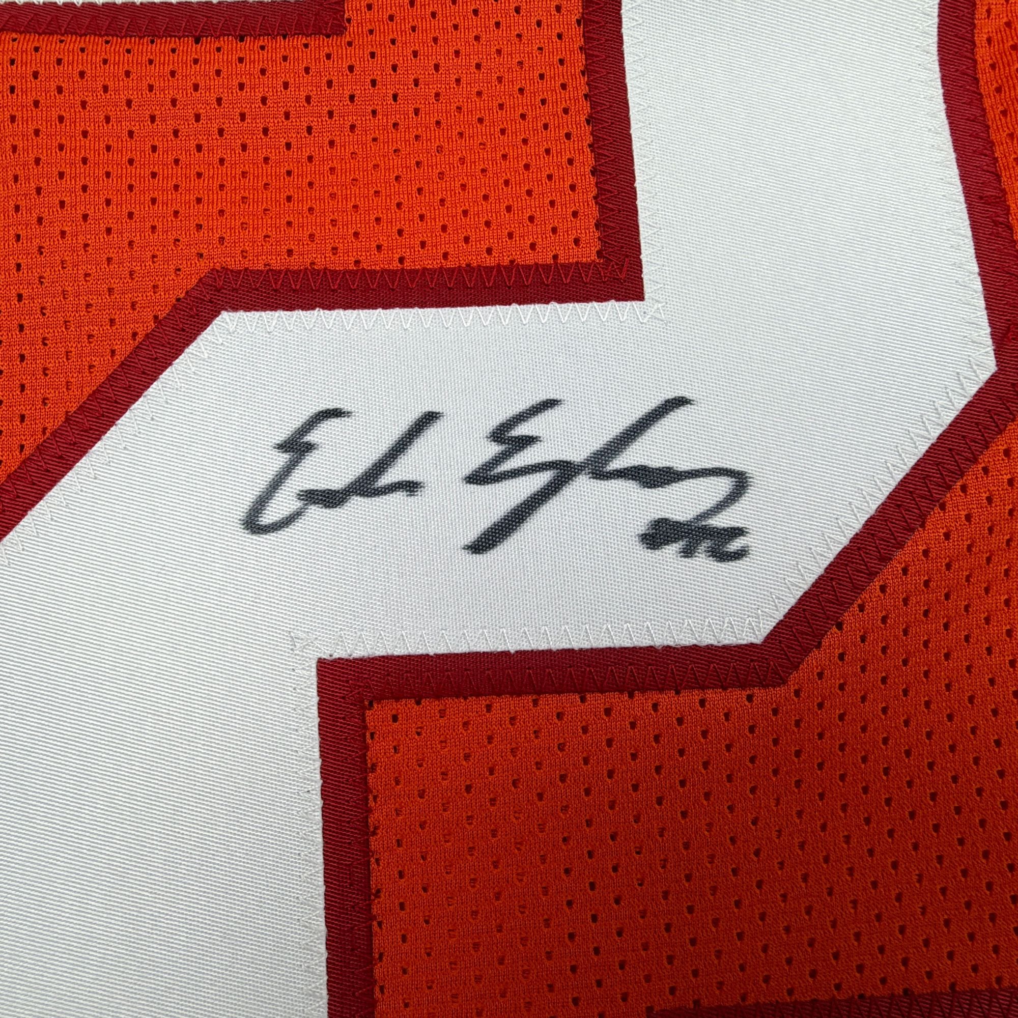 Autographed/Signed Emeka Egbuka Tampa Bay Orange Creamsicle Football Jersey Beckett BAS COA