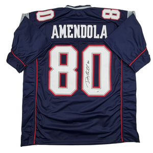 Autographed/Signed Danny Amendola New England Navy Blue Football Jersey JSA COA