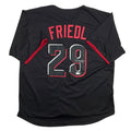 Autographed/Signed TJ Friedl Cincinnati Black City Connect Baseball Jersey Beckett BAS COA