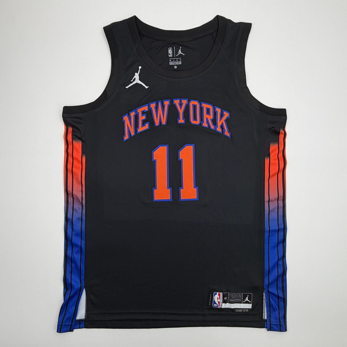 Autographed/Signed Jalen Brunson New York NY Knicks Black Authentic Basketball Jersey PSA/DNA COA