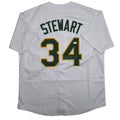 Autographed/Signed Dave Stewart Oakland White Baseball Jersey JSA COA