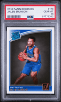 Graded 2018 Panini Donruss Jalen Brunson #179 Rookie RC Basketball Card PSA 10 Gem Mint