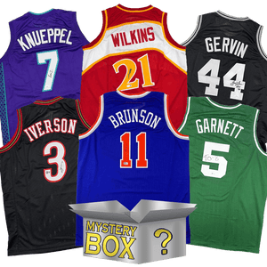 Autographed/Signed Basketball SILVER Series 1 Jersey Mystery Box with PSA JSA or Beckett COA