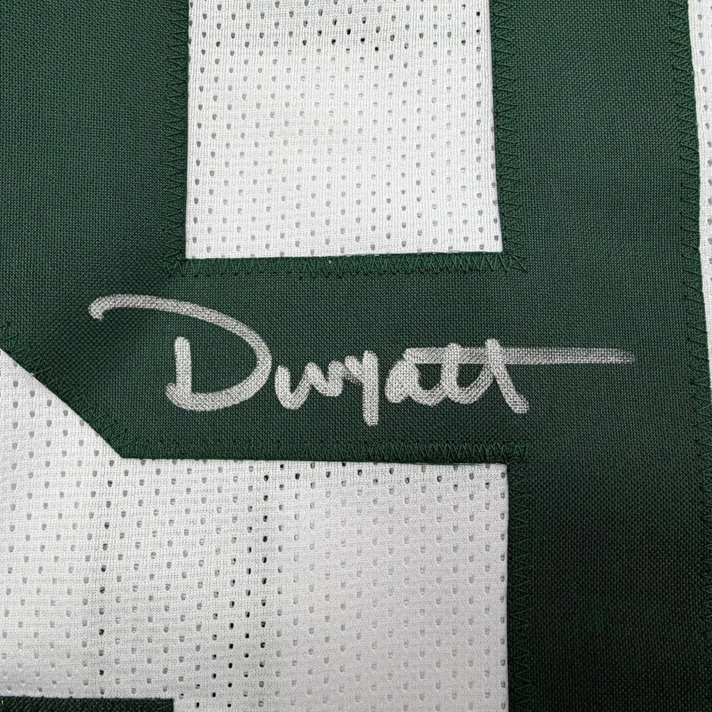 Framed Autographed/Signed Devonte Wyatt 35x39 Green Bay White Football Jersey Beckett BAS COA