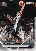 2025 Topps Now Dylan Harper #309 Youngest Guard Ever with Multiple Playoff Double Doubles San Antonio Spurs Rookie RC Basketball Card