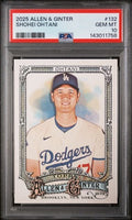 Graded 2025 Topps Allen & Ginter Shohei Ohtani #132 Baseball Card PSA 10 Gem Mint