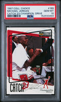 Graded 1997 Upper Deck UD Collector's Choice Michael Jordan #189 Catch 23 Championship Drive Basketball Card PSA 10 Gem Mint
