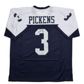 Autographed/Signed George Pickens Dallas Thanksgiving Day Football Jersey JSA COA