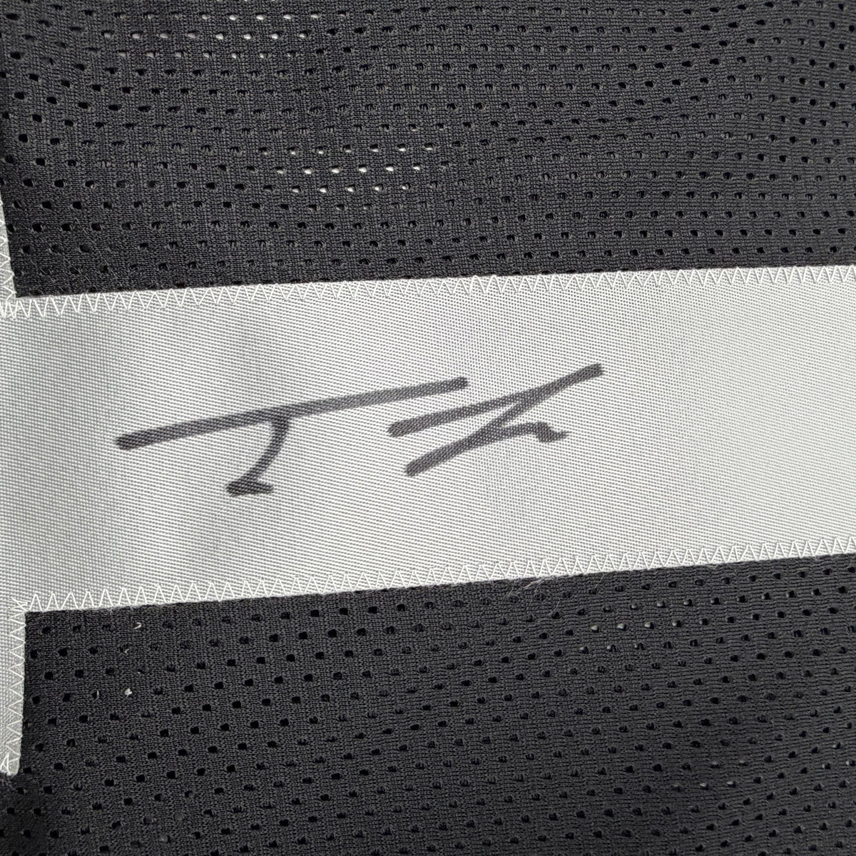 Autographed/Signed Tre Tucker Oakland Las Vegas Black Football Jersey Beckett BAS COA