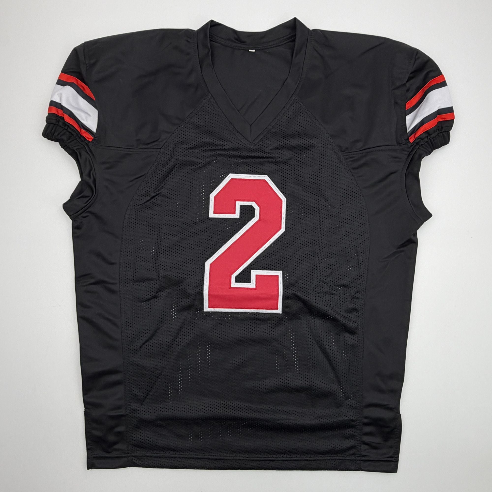 Autographed/Signed Will Johnson Arizona Black Pro Cut Football Jersey Beckett BAS COA