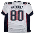 Autographed/Signed Danny Amendola New England White Football Jersey JSA COA