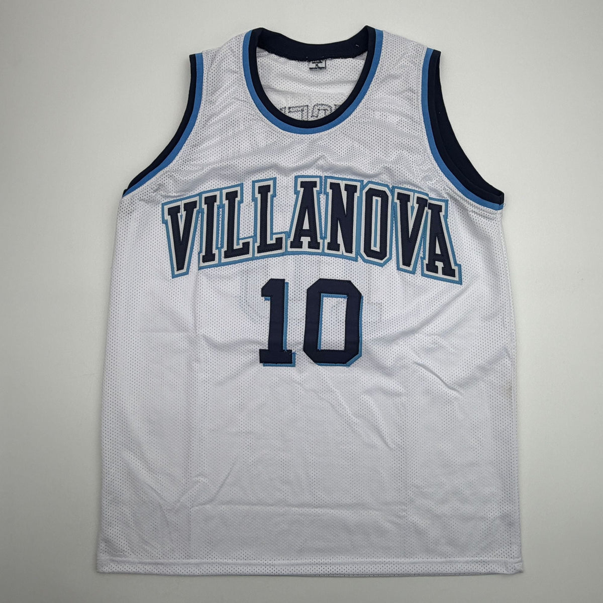 Autographed/Signed Donte DiVincenzo Villanova White College Basketball Jersey Beckett BAS COA