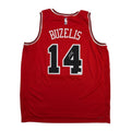 Autographed/Signed Matas Buzelis Chicago Bulls Red Authentic Basketball Jersey Panini COA