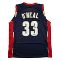Autographed/Signed Shaquille Shaq O'Neal Cleveland Blue Basketball Jersey Beckett BAS COA