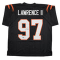 Autographed/Signed Dexter Lawrence II Cincinnati Black Football Jersey Beckett BAS COA