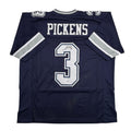 Autographed/Signed George Pickens Dallas Navy Blue Football Jersey JSA COA