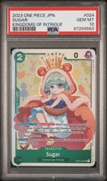 Graded 2023 One Piece Sugar #024 OP04 Kingdom of Intrigue Trading Card Game PSA 10 Gem Mint