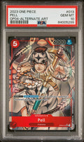 Graded 2023 One Piece Pell #013 OP04 Kingdom of Intrigue Trading Card Game PSA 10 Gem Mint