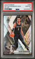 Graded 2023 Panini Phoenix Victor Wembanyama #256 Silver Rookie RC Basketball Card PSA 10 Gem Mint