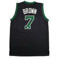 Autographed/Signed Jaylen Brown Boston Black Basketball Jersey Beckett BAS COA