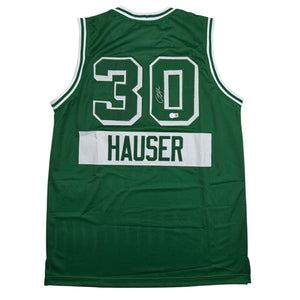 Autographed/Signed Sam Hauser Boston Green City Edition Basketball Jersey Beckett BAS COA