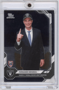 2026 Topps Now Fernando Mendoza #FMEN Black Chrome /10 Raiders 1st Overall 2026 NFL Draft Selection Las Vegas Raiders Rookie RC Football Card