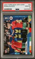 Graded 2024 Topps Now UEFA Euro Cristiano Ronaldo #52 Portugal Soccer Card PSA 10 Gem Mint